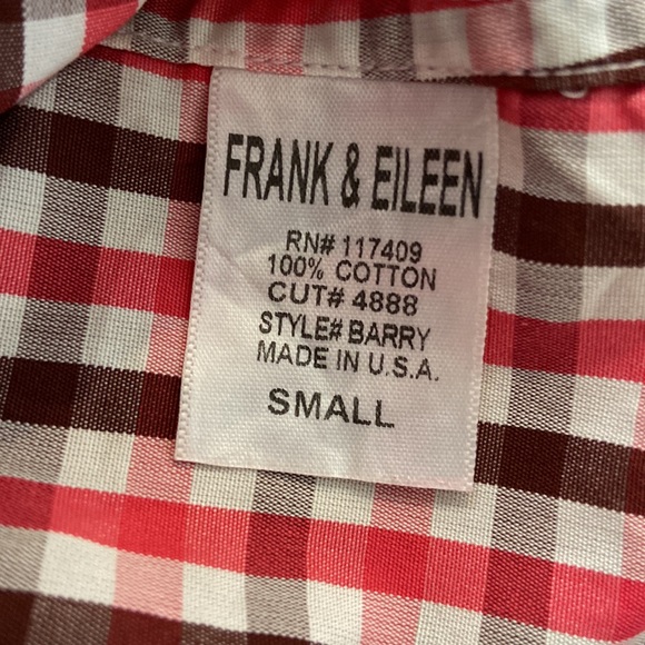 Frank & Eileen Small Check Barry Button Front - Picture 10 of 12